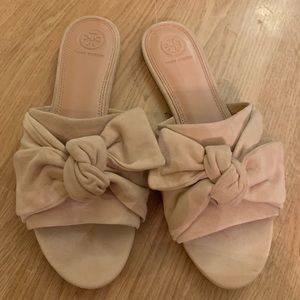 Tory Burch Annabelle Suede Bow Slide
